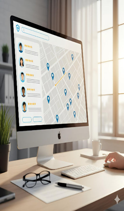 Hitta privata vårdgivare VI HP mobilversion 